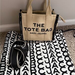 Marc Jacobs Cream Tote with Black Accents